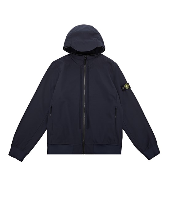 Sold out - STONE ISLAND JUNIOR 40134 SOFT SHELL-R e.dye® TECHNOLOGY   休闲夹克 男士 蓝色
