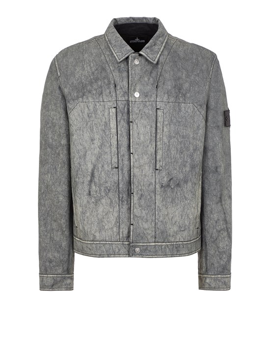 Sold out - STONE ISLAND SHADOW PROJECT 40314 TRUCKER JACKET 
COTONE CANAPA PLACCATO-TC Jacket Man Black