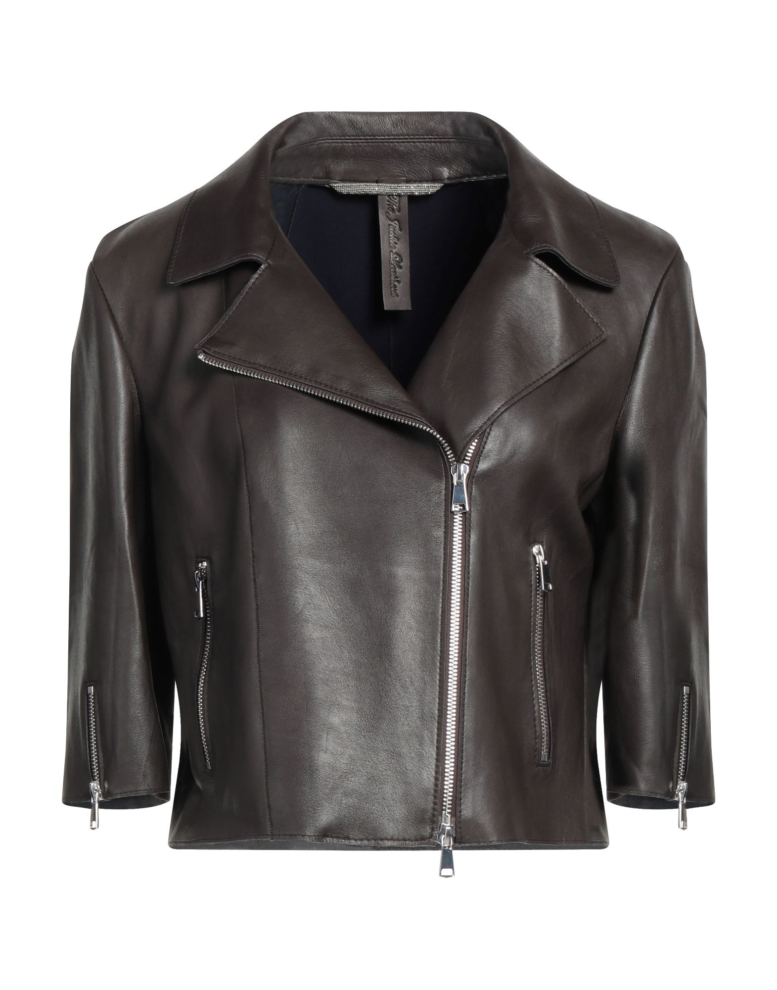 The Jackie Leathers Jackets In Dark Brown