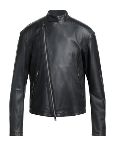 Armani Exchange Man Jacket Black Size Xxl Lambskin