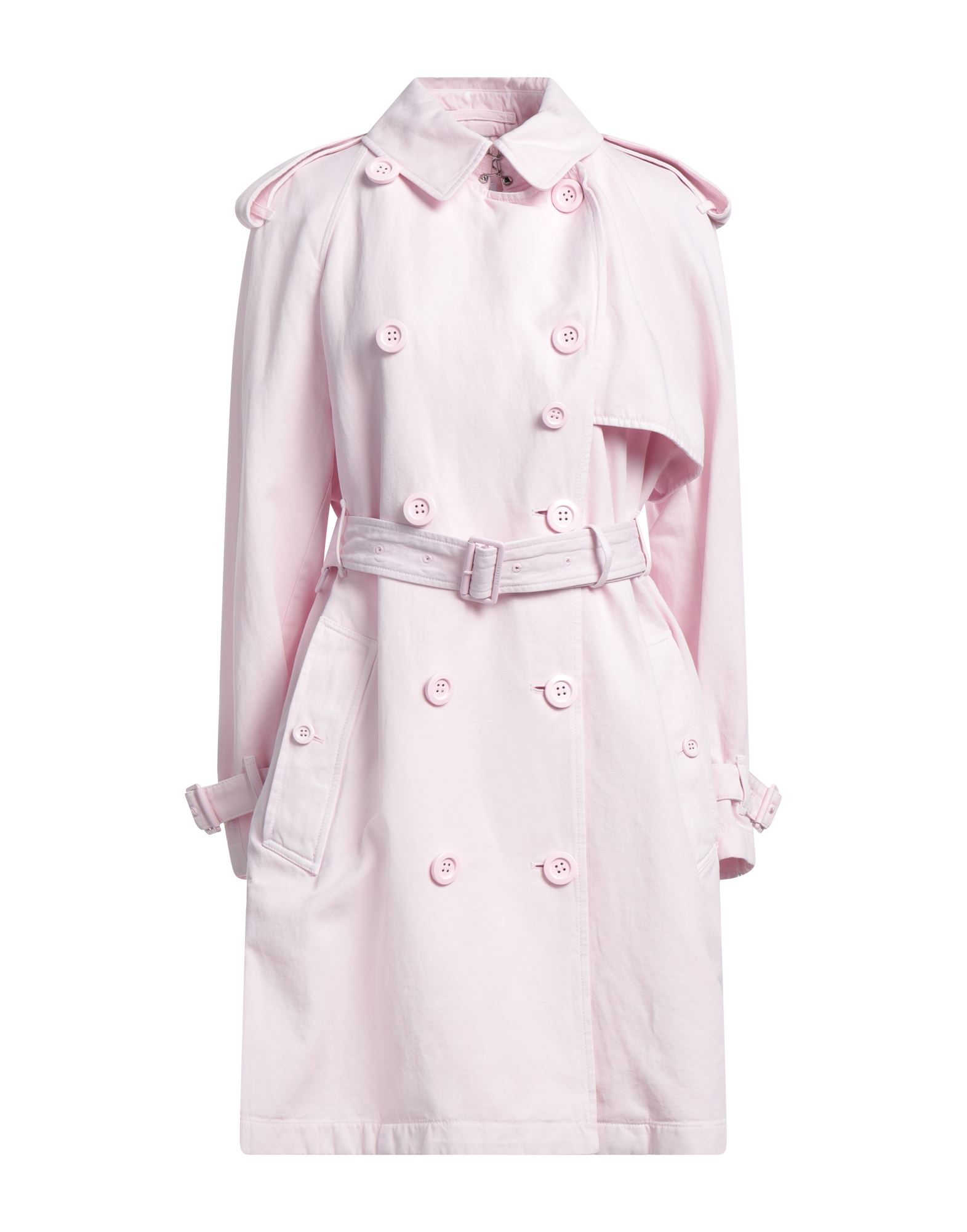 Burberry Overcoats In Pink