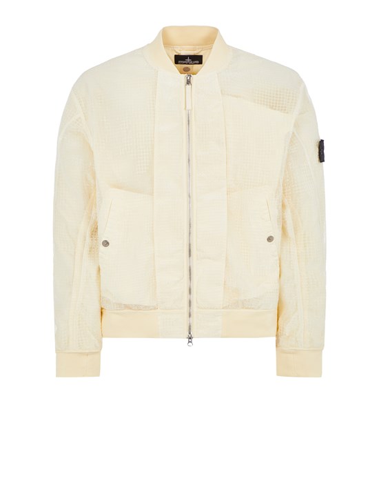 STONE ISLAND SHADOW PROJECT 40713 BOMBER JACKET 
DISTORTED RIPSTOP ORGANZA-TC Blouson Homme Crème