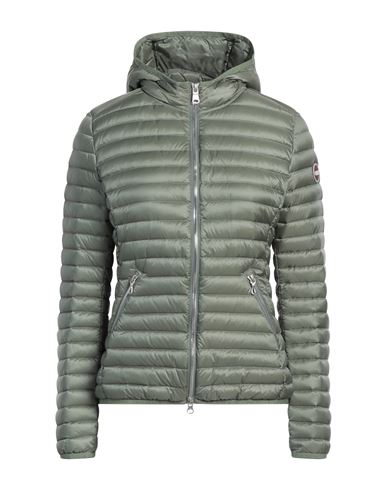 Colmar Woman Puffer Green Size 2 Polyamide In Gray