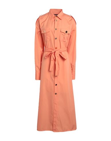 Dsquared2 Woman Midi Dress Orange Size 8 Cotton