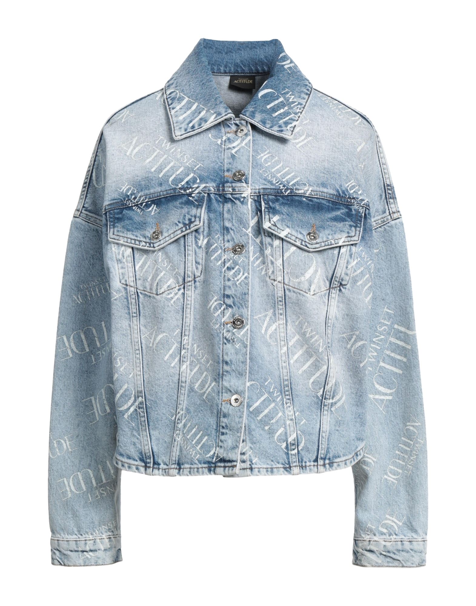 Actitude By Twinset Denim Outerwear In Blue