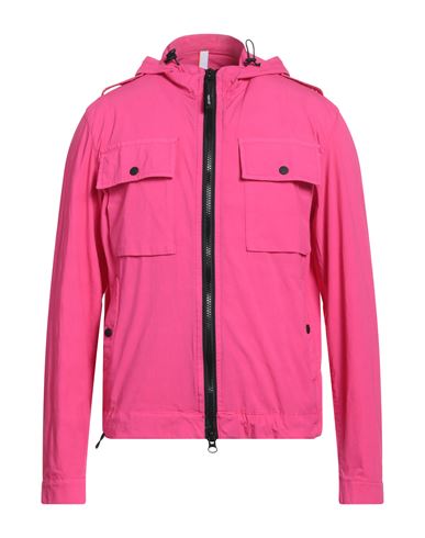 Pmds Premium Mood Denim Superior Man Jacket Fuchsia Size L Cotton, Polyester, Elastane In Pink