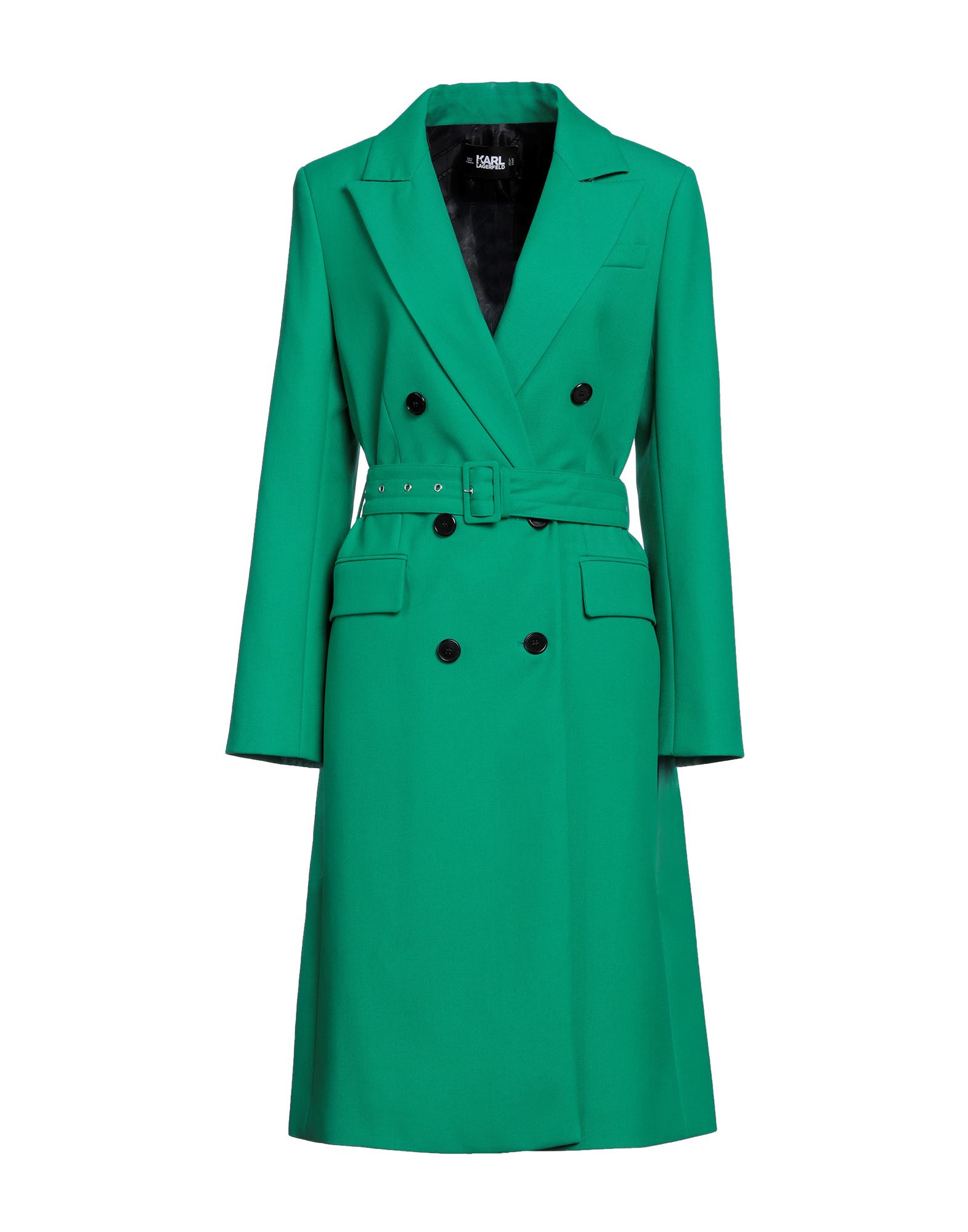 Karl Lagerfeld Coats In Green