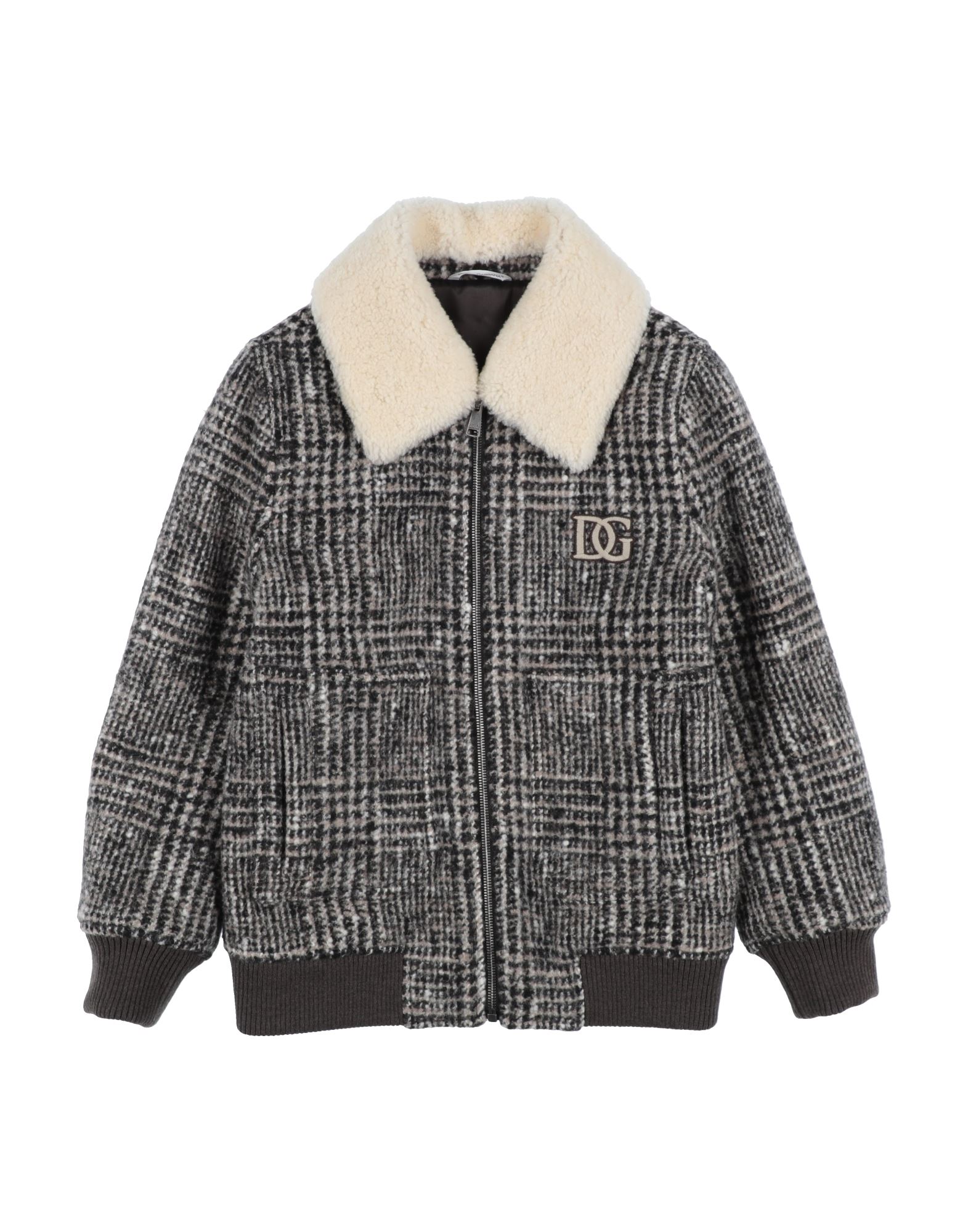 Dolce & Gabbana Kids'  Toddler Girl Jacket Dove Grey Size 7 Wool, Alpaca Wool, Polyamide, Lambswool, Viscos