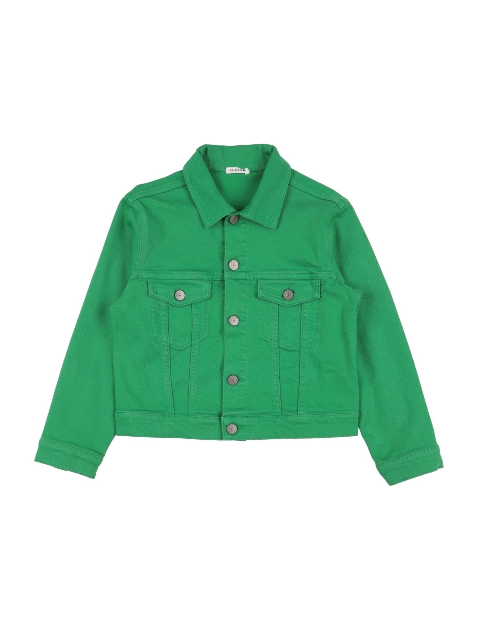 P.a.r.o.s.h Chest-pocket Denim Jacket In Green