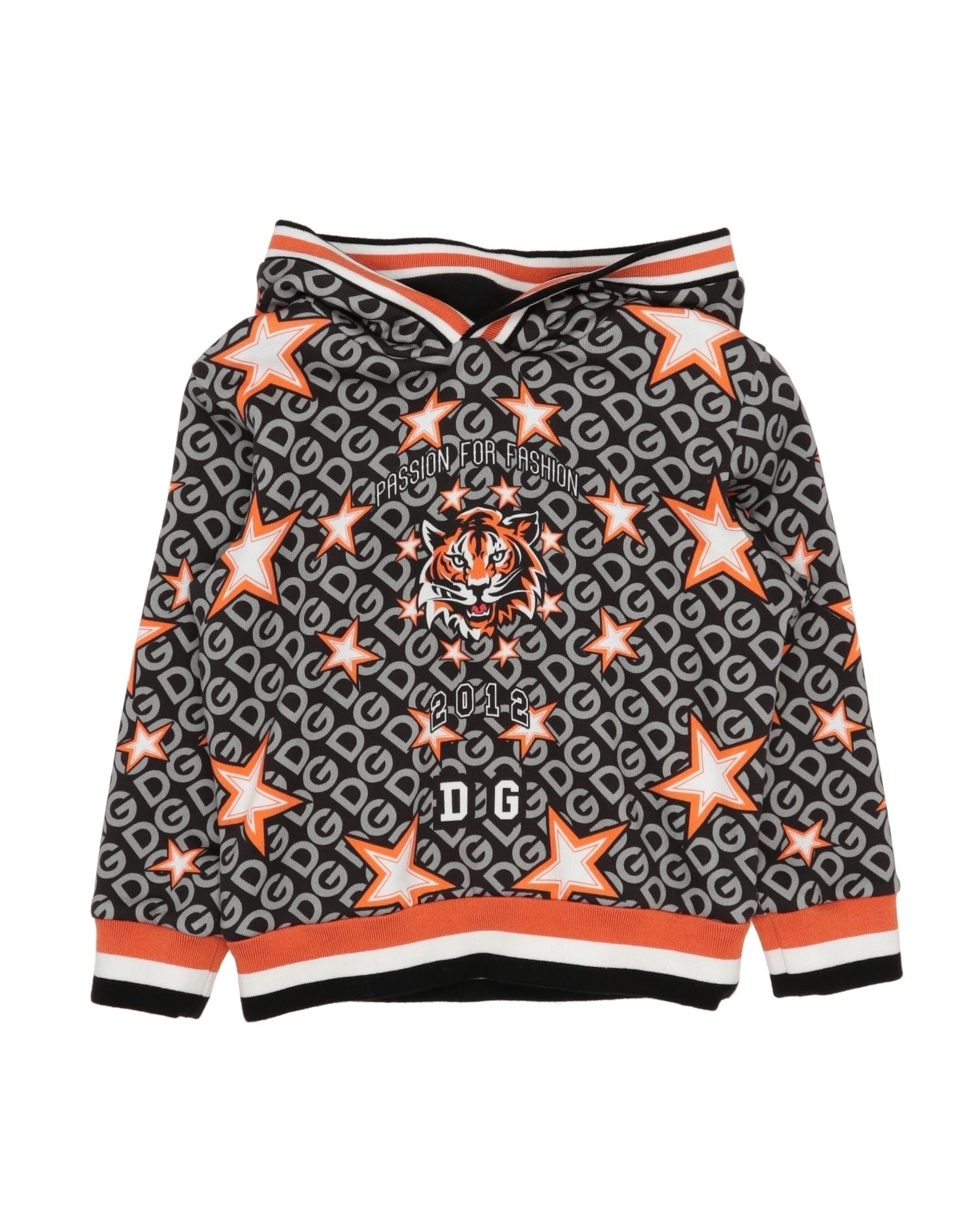 Dolce & Gabbana Kids'  Toddler Boy Sweatshirt Black Size 6 Cotton, Elastane