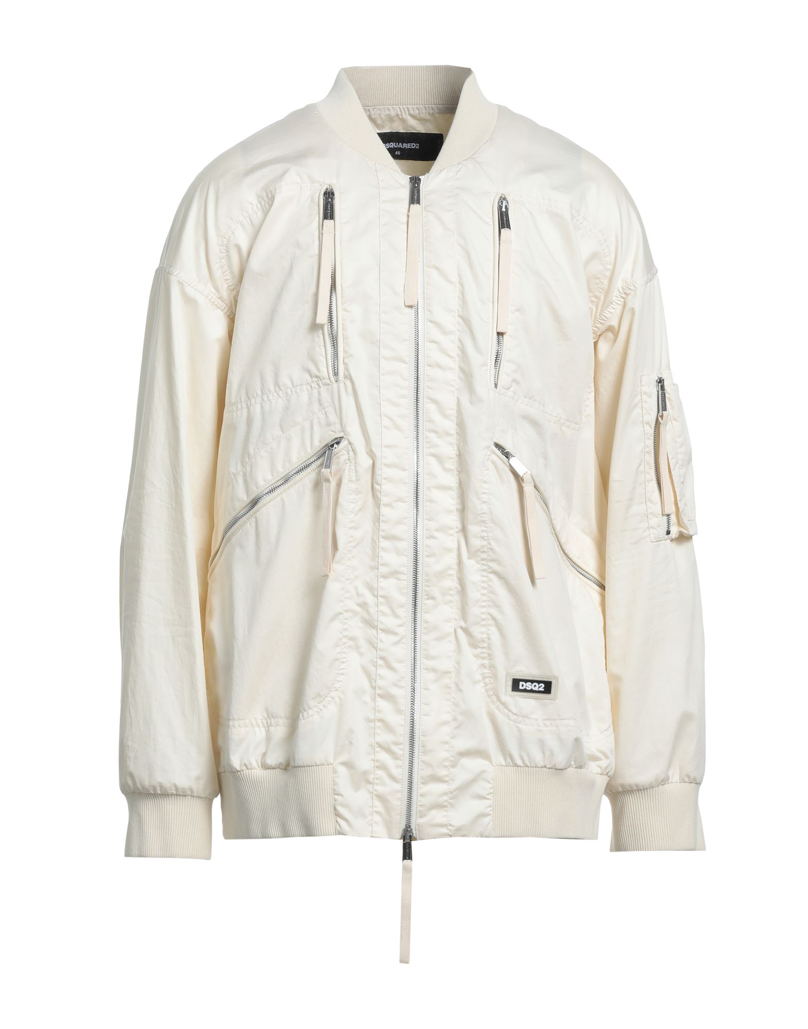 DSQUARED2 DSQUARED2 MAN JACKET IVORY SIZE 36 COTTON