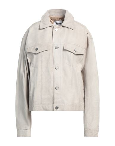 Sword 6.6.44 Woman Jacket Ivory Size 6 Soft Leather In White