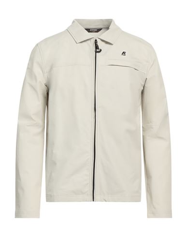 K-way Man Jacket Beige Size M Cotton, Elastane, Polyester