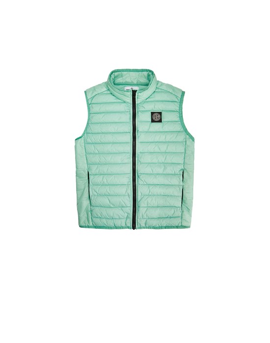 Gilet Homme G0131 LOOM WOVEN CHAMBERS R-NYLON DOWN-TC, GARMENT DYED Front STONE ISLAND JUNIOR