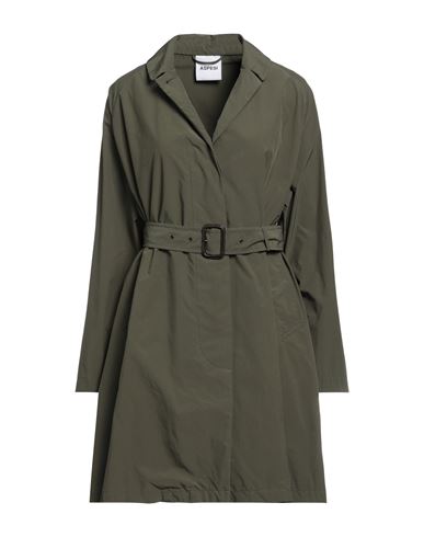 Aspesi Woman Overcoat Military Green Size S Polyester, Polyamide