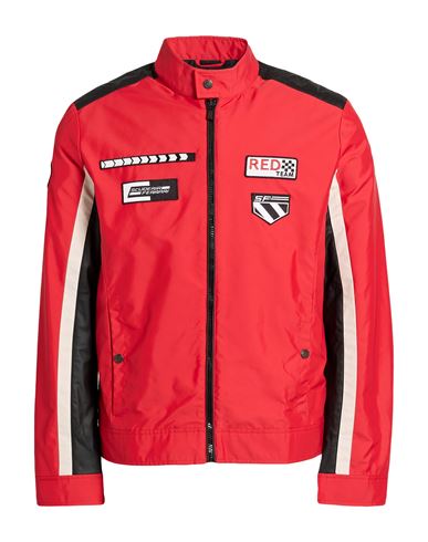 Scuderia Ferrari Man Jacket Red Size Xxl Polyamide In Red