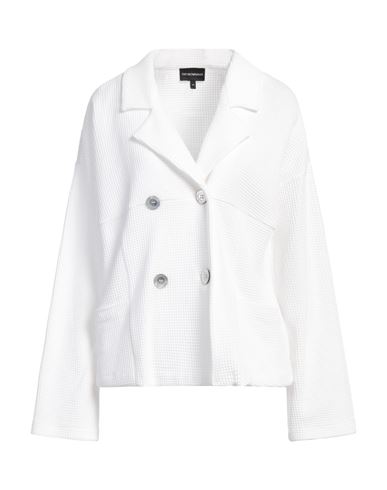 EMPORIO ARMANI EMPORIO ARMANI WOMAN JACKET WHITE SIZE 12 COTTON 