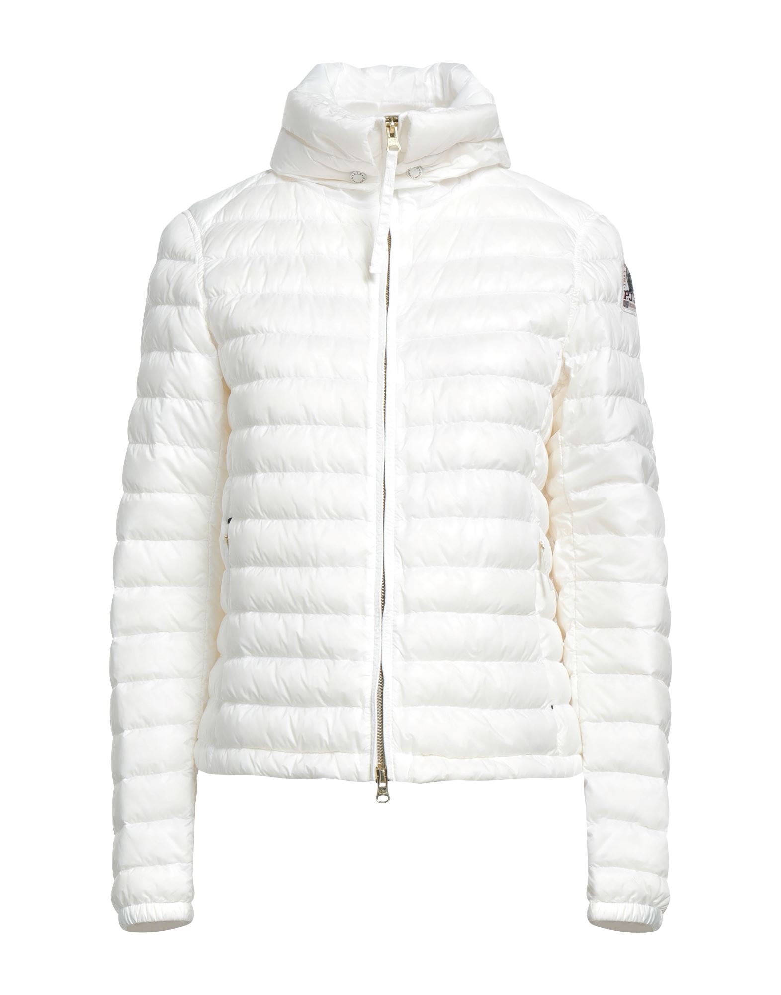 Shop Parajumpers Woman Puffer Off White Size L Polyamide