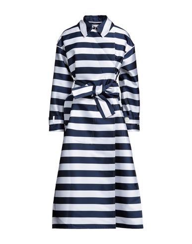 Maison Rabih Kayrouz Woman Overcoat & Trench Coat Navy Blue Size 4 Polyester, Silk