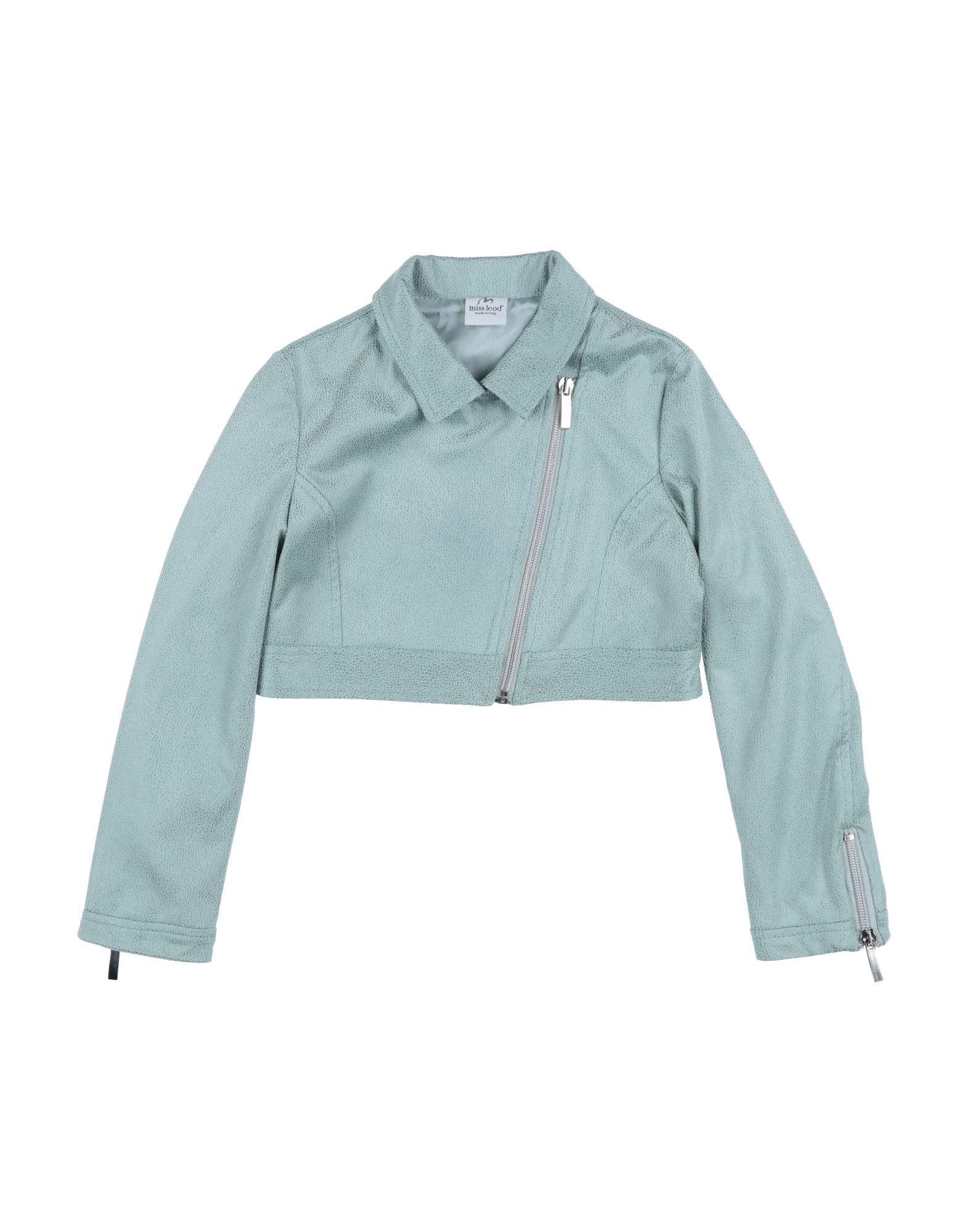 Miss Leod Kids'  Jackets In Sage Green