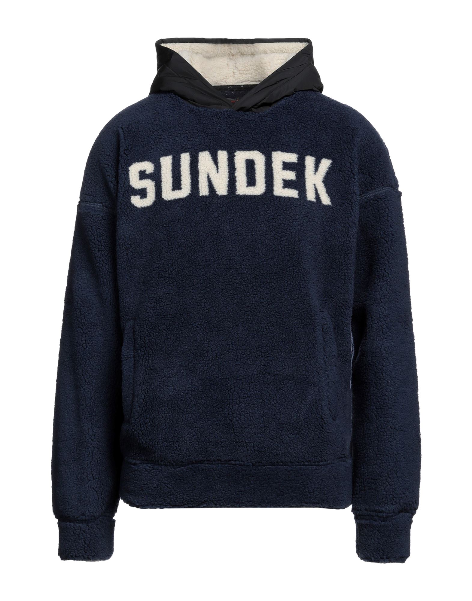 Shop Sundek Man Sweatshirt Midnight Blue Size Xxl Polyester, Acrylic