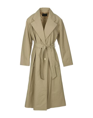 Emporio Armani Woman Coat Beige Size 10 Cotton, Polyamide