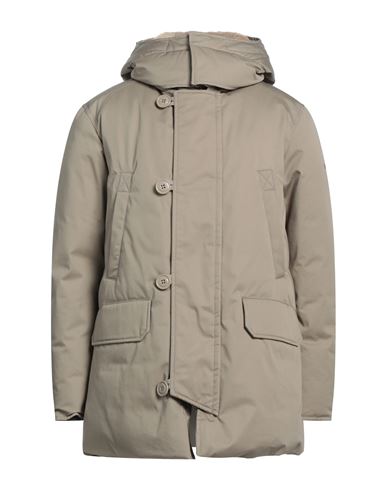 Holubar Man Down Jacket Dove Grey Size 3 Cotton, Polyurethane In Grey