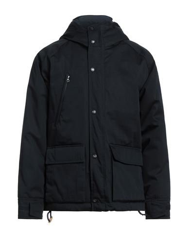 Holubar Man Down Jacket Midnight Blue Size 6 Cotton, Polyurethane In Blue