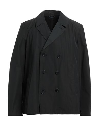 Paltò Man Overcoat Black Size 44 Polyester, Cotton