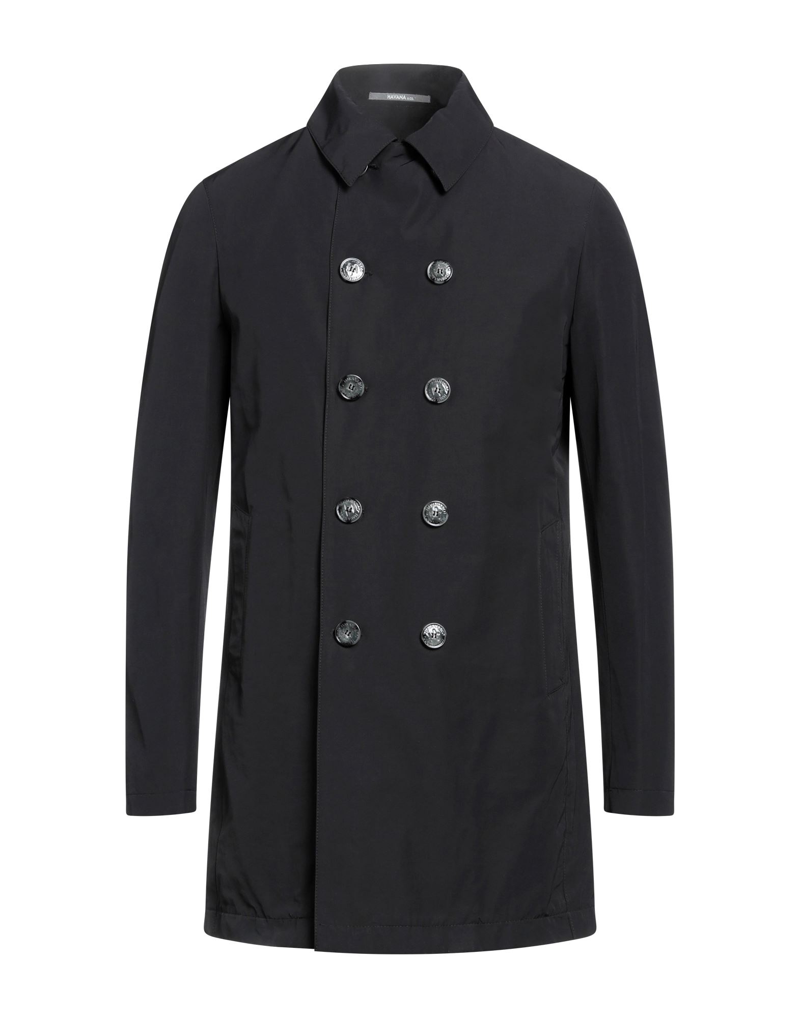 Shop Havana & Co. Man Coat Black Size 44 Polyester, Cotton