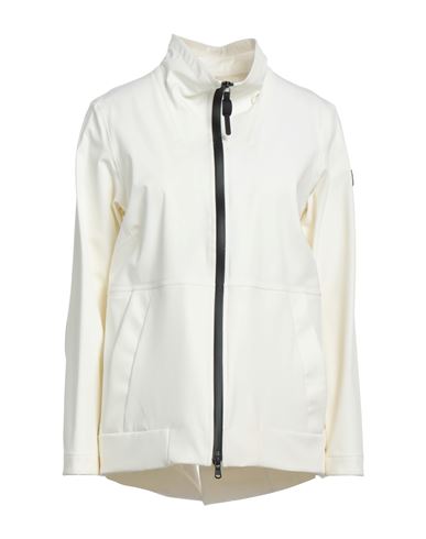 Peuterey Woman Jacket Cream Size 12 Polyamide, Polyester, Elastane In Animal Print