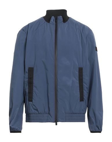 Peuterey Man Jacket Slate Blue Size Xxl Polyamide, Elastane