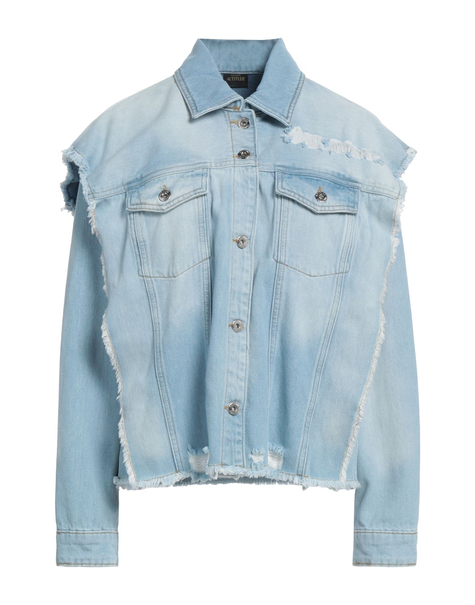Actitude By Twinset Denim Outerwear In Blue