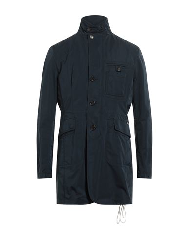 Jan Mayen Man Overcoat Navy Blue Size 40 Polyester