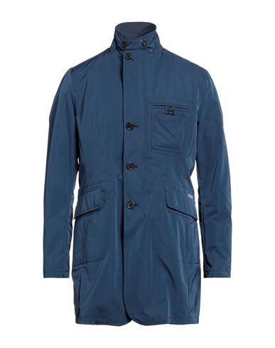 Jan Mayen Man Overcoat Blue Size 40 Polyester