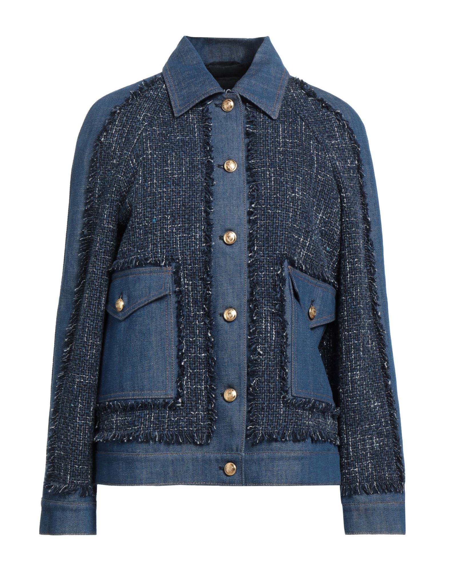 Boutique Moschino Denim Outerwear In Navy Blue