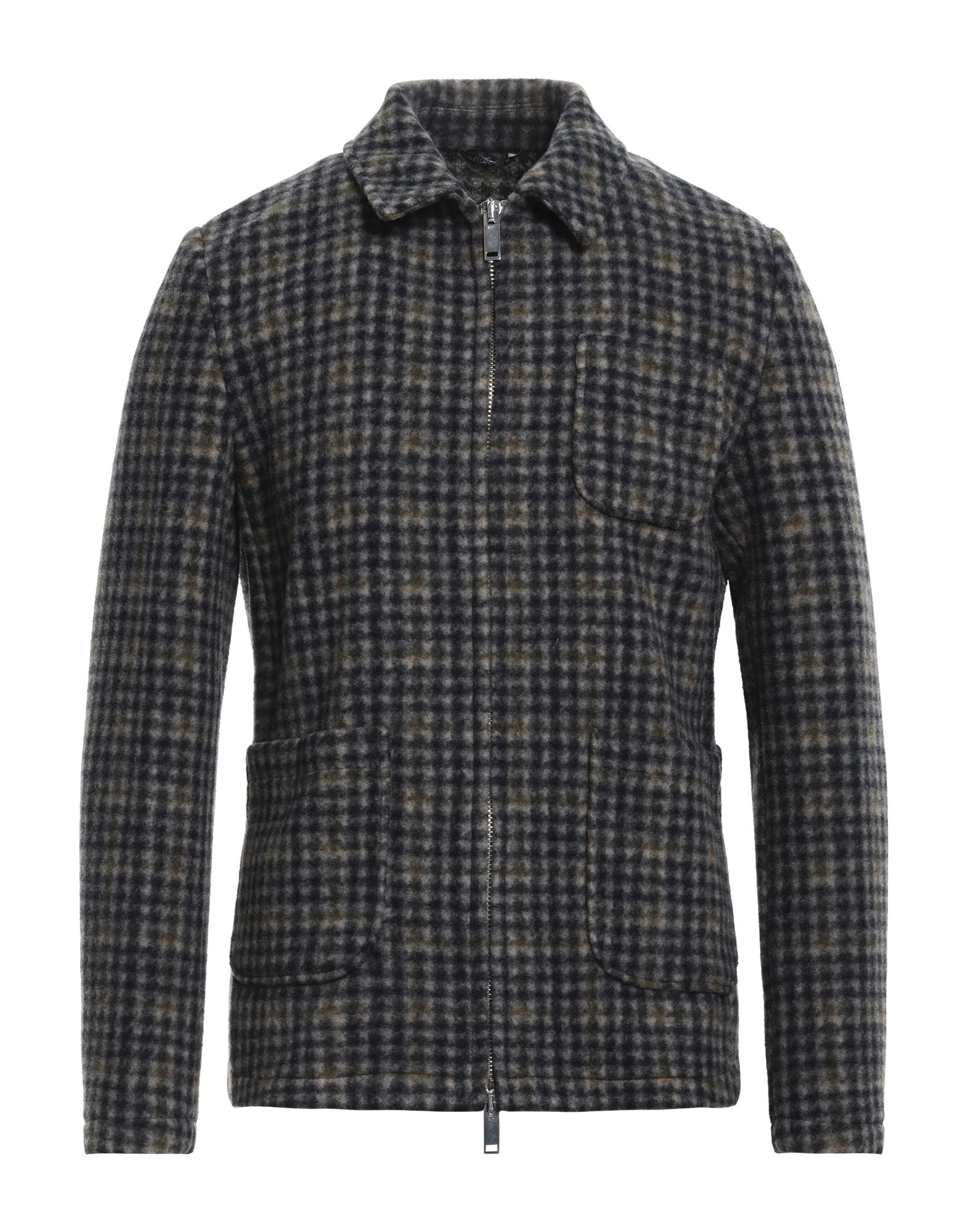 Grey Daniele Alessandrini Jackets In Blue