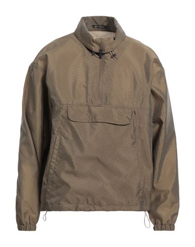 Emporio Armani Man Jacket Military Green Size 44 Polyester, Polyamide