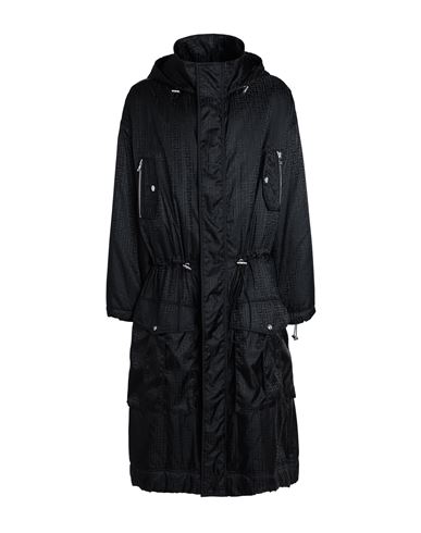 Balmain Man Coat Black Size 40 Polyamide