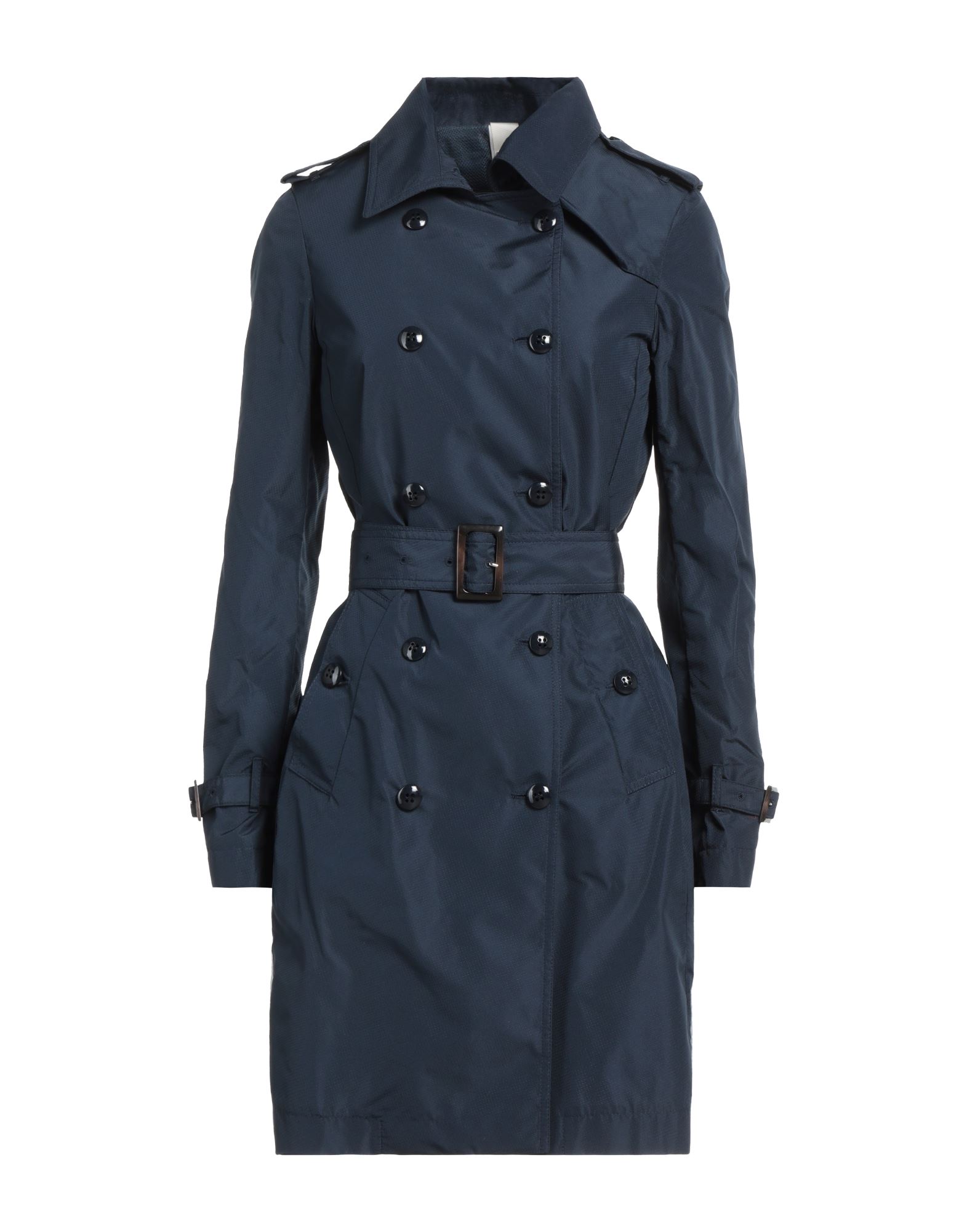 Annie P . Overcoats In Navy Blue