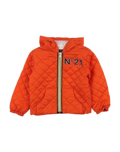 N°21 Babies' Toddler Boy Down Jacket Orange Size 6 Polyamide, Polyester
