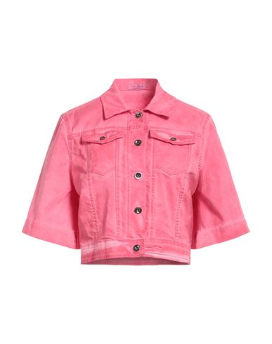 Think Be Woman Denim Outerwear Pink Size 4 Cotton, Elastane