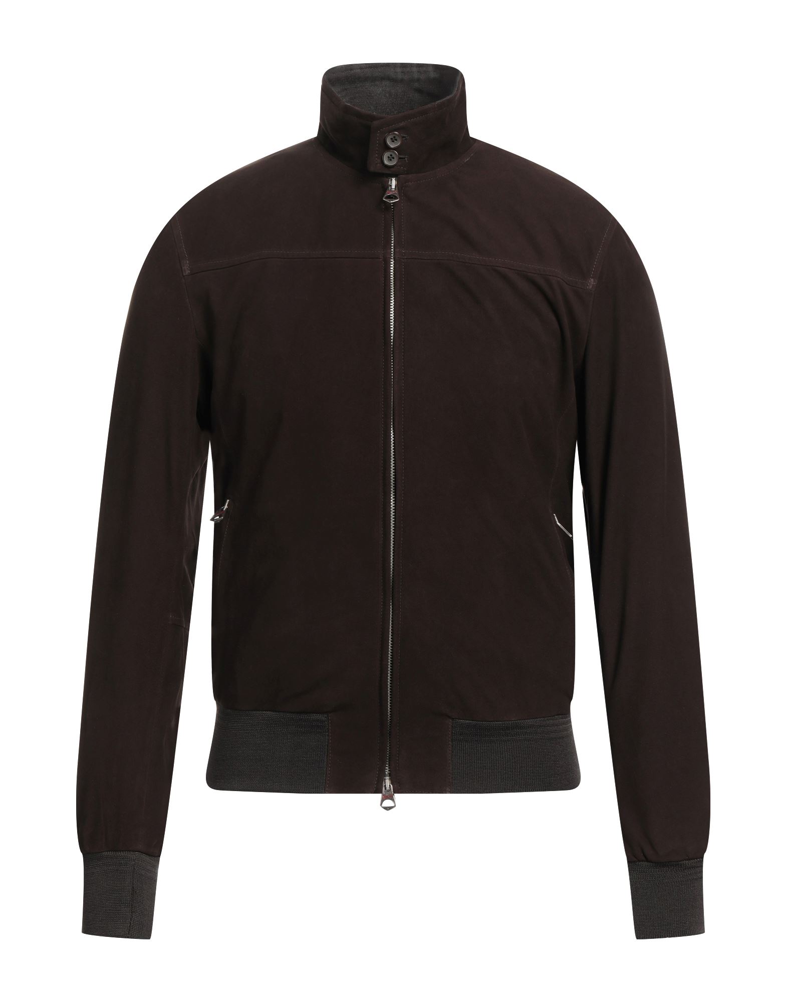 Shop Stewart Man Jacket Dark Brown Size M Soft Leather
