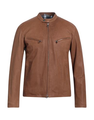 Stewart Man Jacket Brown Size S Soft Leather
