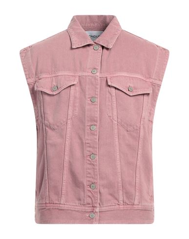 Dondup Man Denim Outerwear Pastel Pink Size Xs Cotton