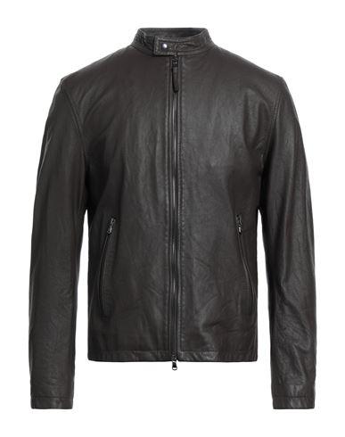Garrett Man Jacket Dark Brown Size 36 Soft Leather