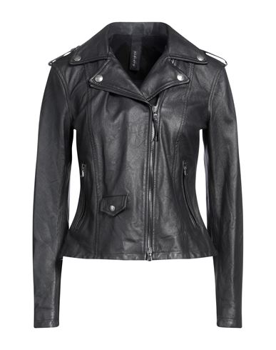 Garrett Woman Jacket Black Size 2 Soft Leather