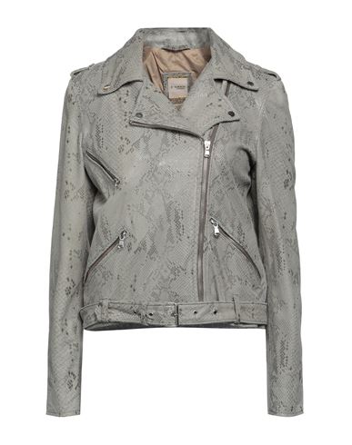 Andrea D'amico Woman Jacket Light Grey Size 10 Soft Leather
