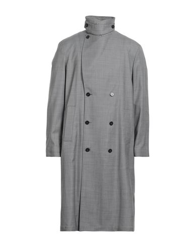 Emporio Armani Man Overcoat Grey Size 36 Virgin Wool