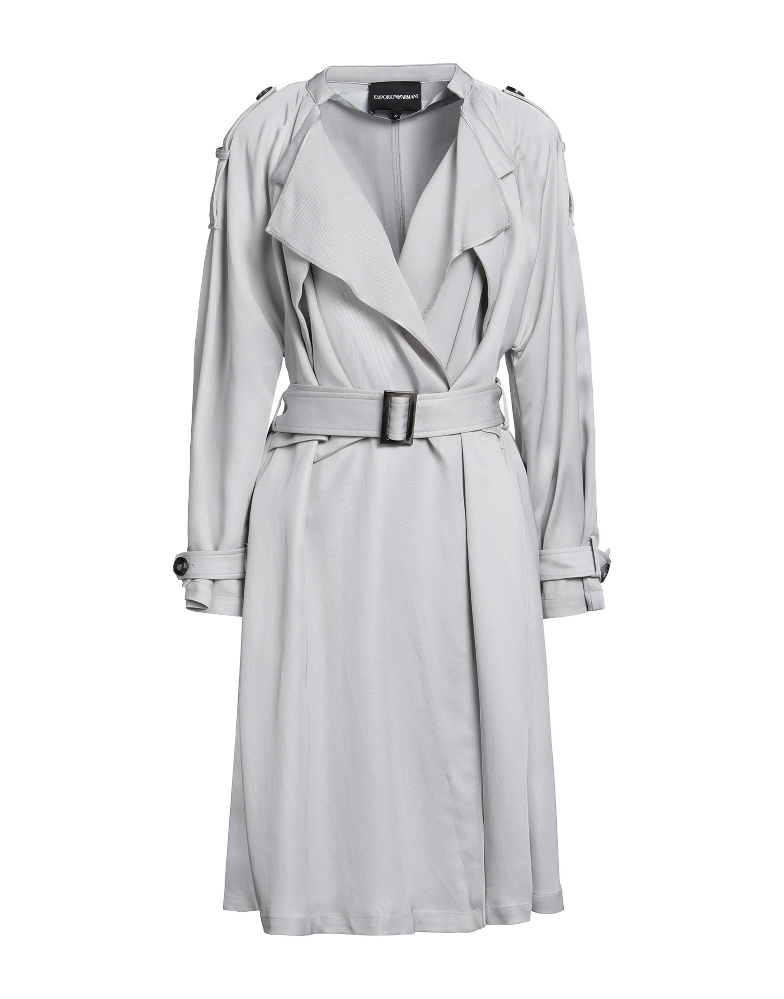 Emporio Armani Overcoats In Grey
